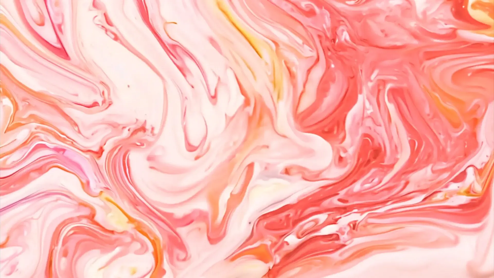 Smooth Pink and Orange Liquid Swirl Transition for Presentation Videos